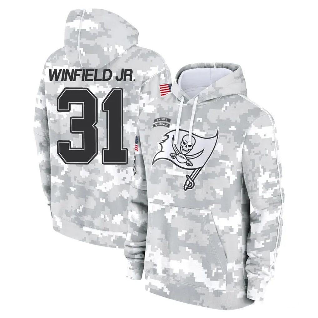 Parkc TB.Buccaneers #31 Antoine Winfield Jr. Player Arctic Camo Limited Salute to Service Pullover Hoodies Game Stitched Jerseys