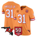 Parkc TB.Buccaneers #31 Antoine Winfield Jr. Player Orange 50th Season Vapor Limited Home Game Stitched Jerseys