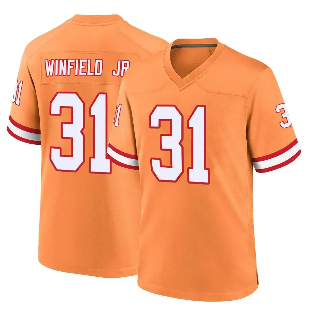 Parkc TB.Buccaneers #31 Antoine Winfield Jr. Player Orange Throwback Home Game Stitched Jerseys