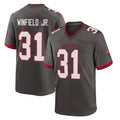 Parkc TB.Buccaneers #31 Antoine Winfield Jr. Player Pewter Alternate Home Game Stitched Jerseys