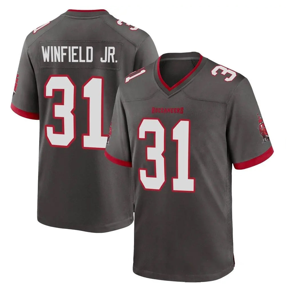 Parkc TB.Buccaneers #31 Antoine Winfield Jr. Player Pewter Alternate Home Game Stitched Jerseys