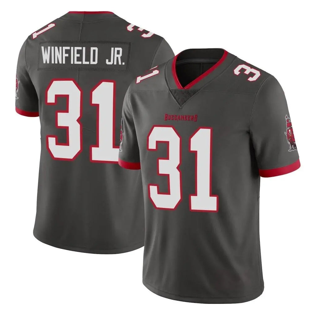 Parkc TB.Buccaneers #31 Antoine Winfield Jr. Player Pewter Limited Alternate Vapor Home Game Stitched Jerseys