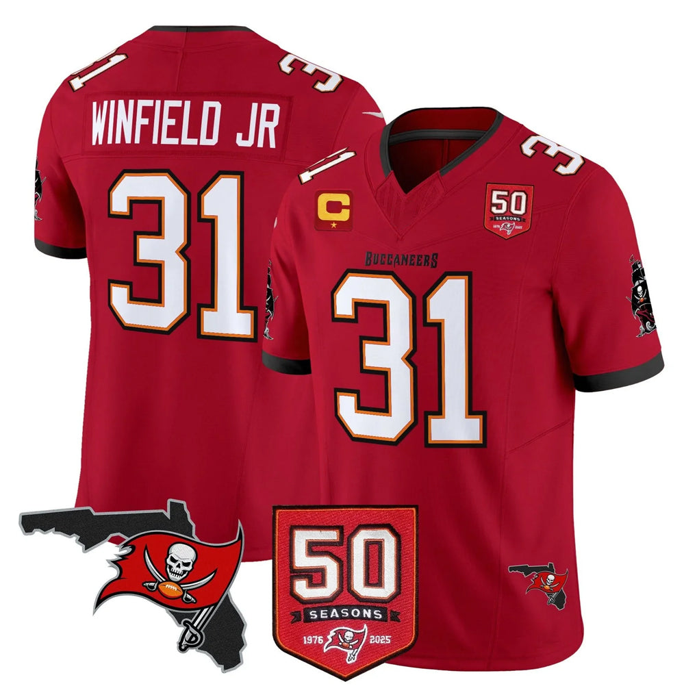 Parkc TB.Buccaneers #31 Antoine Winfield Jr. Player Red Limited 2026 Season Vapor F.U.S.E. Home Game Stitched Jerseys