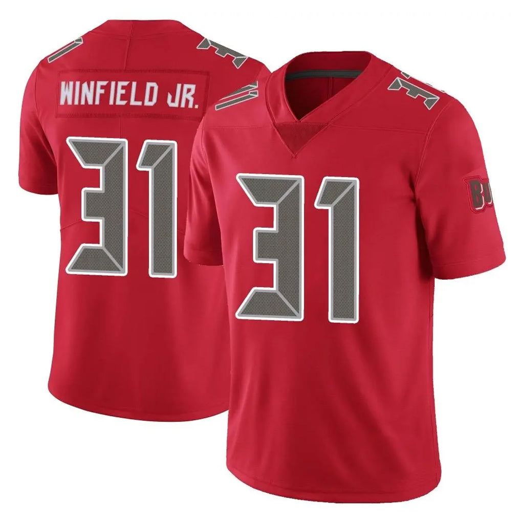 Parkc TB.Buccaneers #31 Antoine Winfield Jr. Player Red Limited Color Rush Home Game Stitched Jerseys
