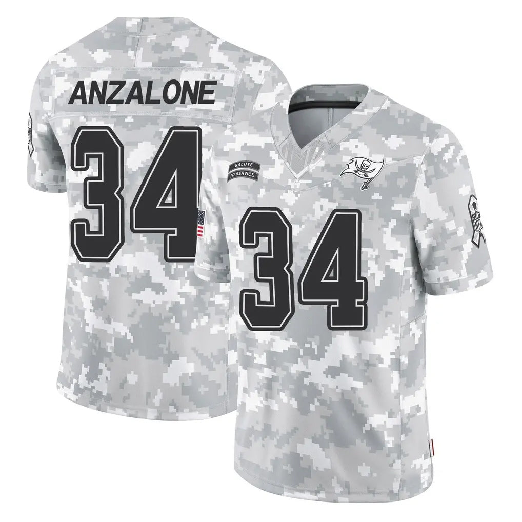 Parkc TB.Buccaneers #34 Alex Anzalone Player Arctic Camo Limited Salute To Service Home Game Stitched Jerseys