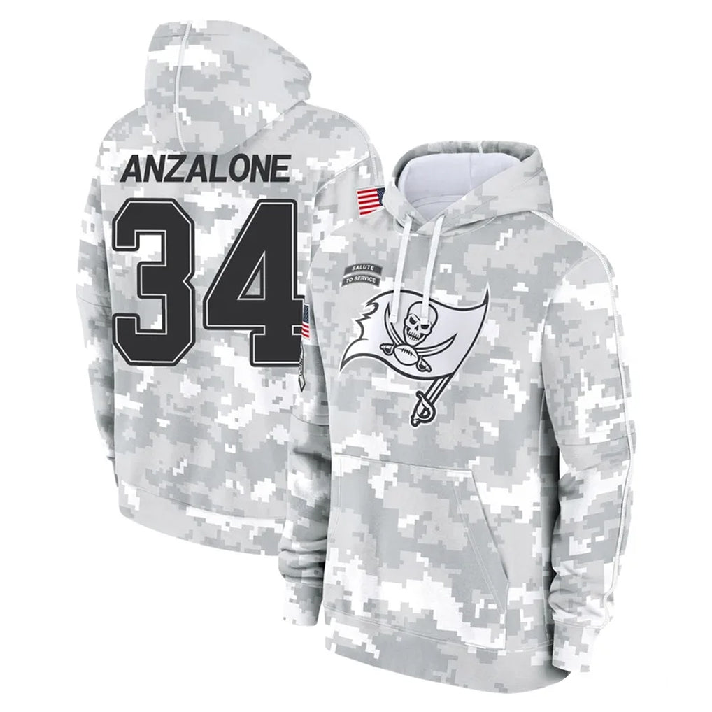 Parkc TB.Buccaneers #34 Alex Anzalone Player Arctic Camo Limited Salute to Service Pullover Hoodies Game Stitched Jerseys
