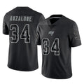 Parkc TB.Buccaneers #34 Alex Anzalone Player Black Reflective Limited Home Game Stitched Jerseys