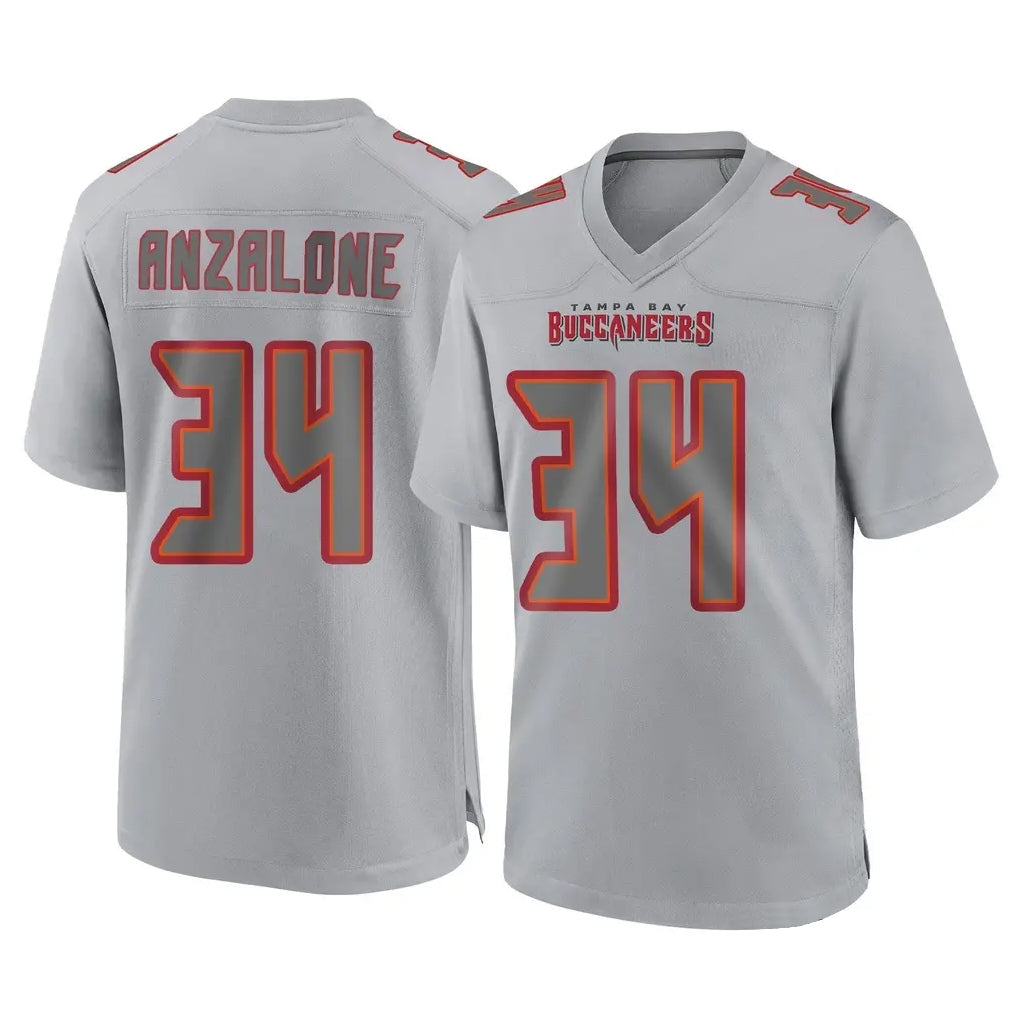 Parkc TB.Buccaneers #34 Alex Anzalone Player Gray Atmosphere Fashion Home Game Stitched Jerseys