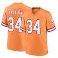 Parkc TB.Buccaneers #34 Alex Anzalone Player Orange Throwback Home Game Stitched Jerseys