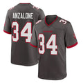 Parkc TB.Buccaneers #34 Alex Anzalone Player Pewter Alternate Home Game Stitched Jerseys
