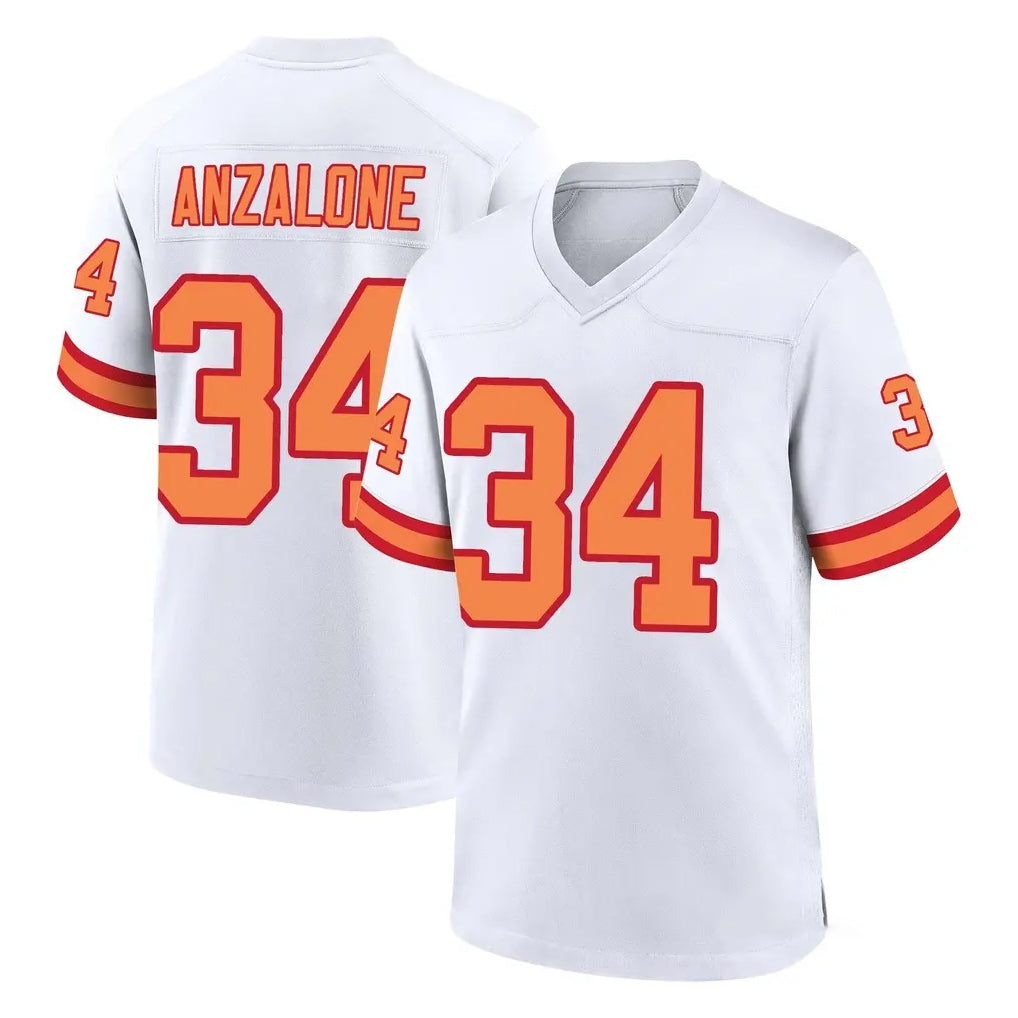 Parkc TB.Buccaneers #34 Alex Anzalone Player White '76 Home Game Stitched Jerseys