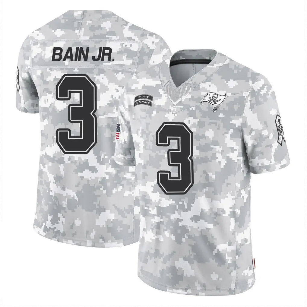 Parkc TB.Buccaneers #3 Rueben Bain Jr. Player Arctic Camo Limited Salute To Service Home Game Stitched Jerseys