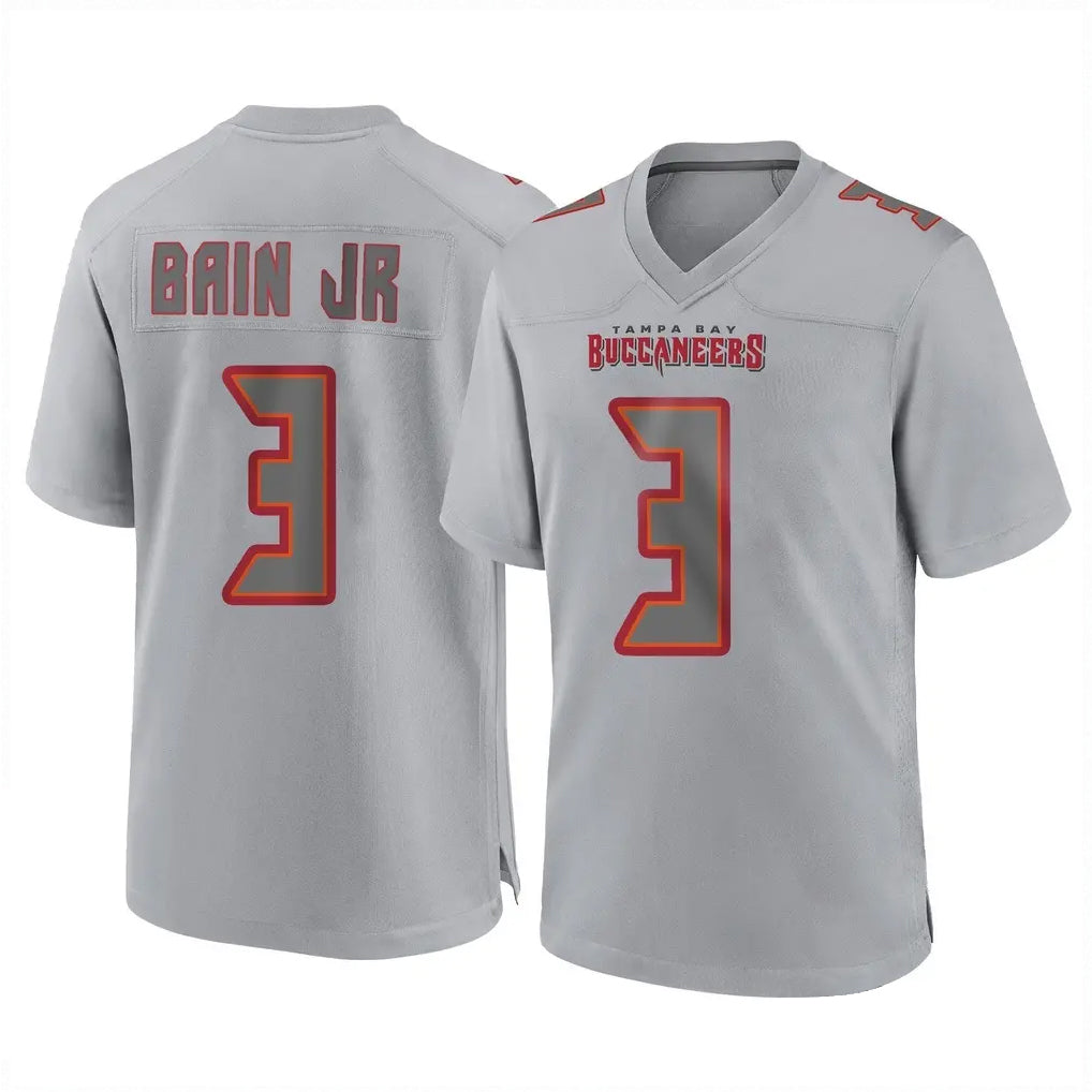 Parkc TB.Buccaneers #3 Rueben Bain Jr. Player Gray Atmosphere Fashion Home Game Stitched Jerseys