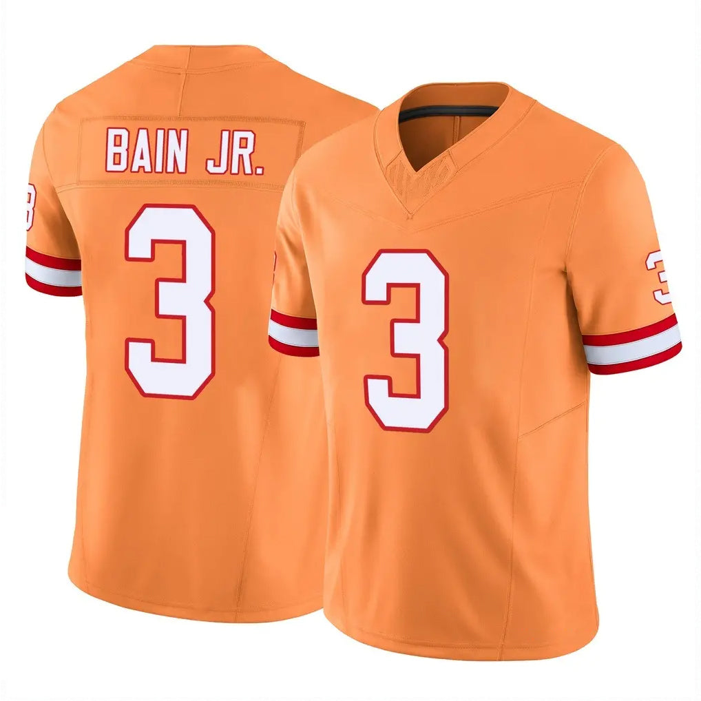 Parkc TB.Buccaneers #3 Rueben Bain Jr. Player Orange Limited Vapor F.U.S.E. Home Game Stitched Jerseys