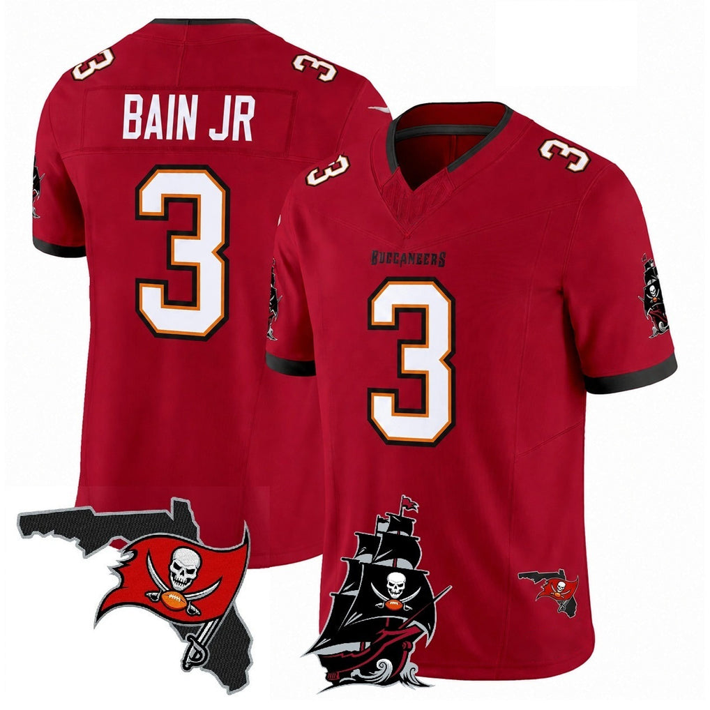 Parkc TB.Buccaneers #3 Rueben Bain Jr. Player Red Limited 2026 Season Vapor F.U.S.E. Home Game Stitched Jerseys