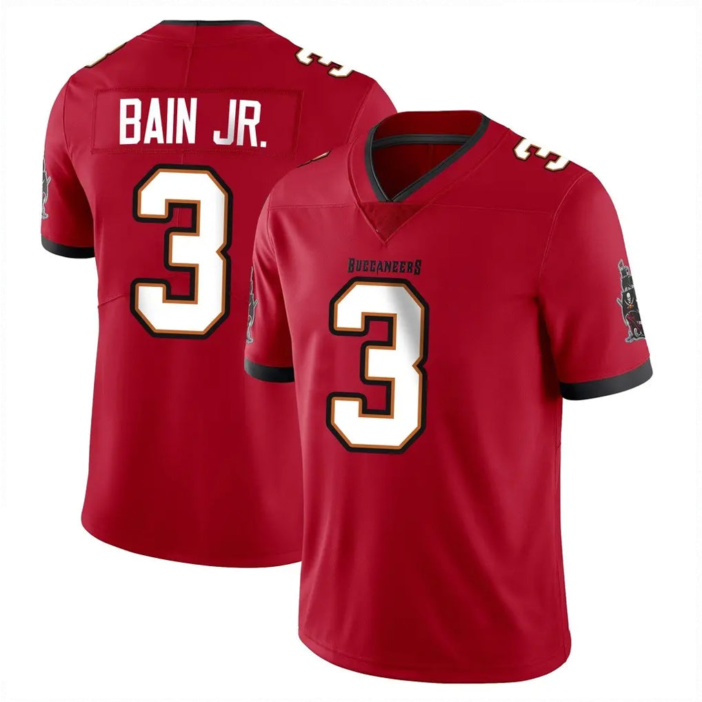 Parkc TB.Buccaneers #3 Rueben Bain Jr. Player Red Limited Vapor F.U.S.E. Home Game Stitched Jerseys