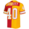 Parkc TB.Buccaneers #40 Mike Alstott Mitchell & Ness OrangeRed 1996 Split Legacy Replica Stitched Puhic Jersey