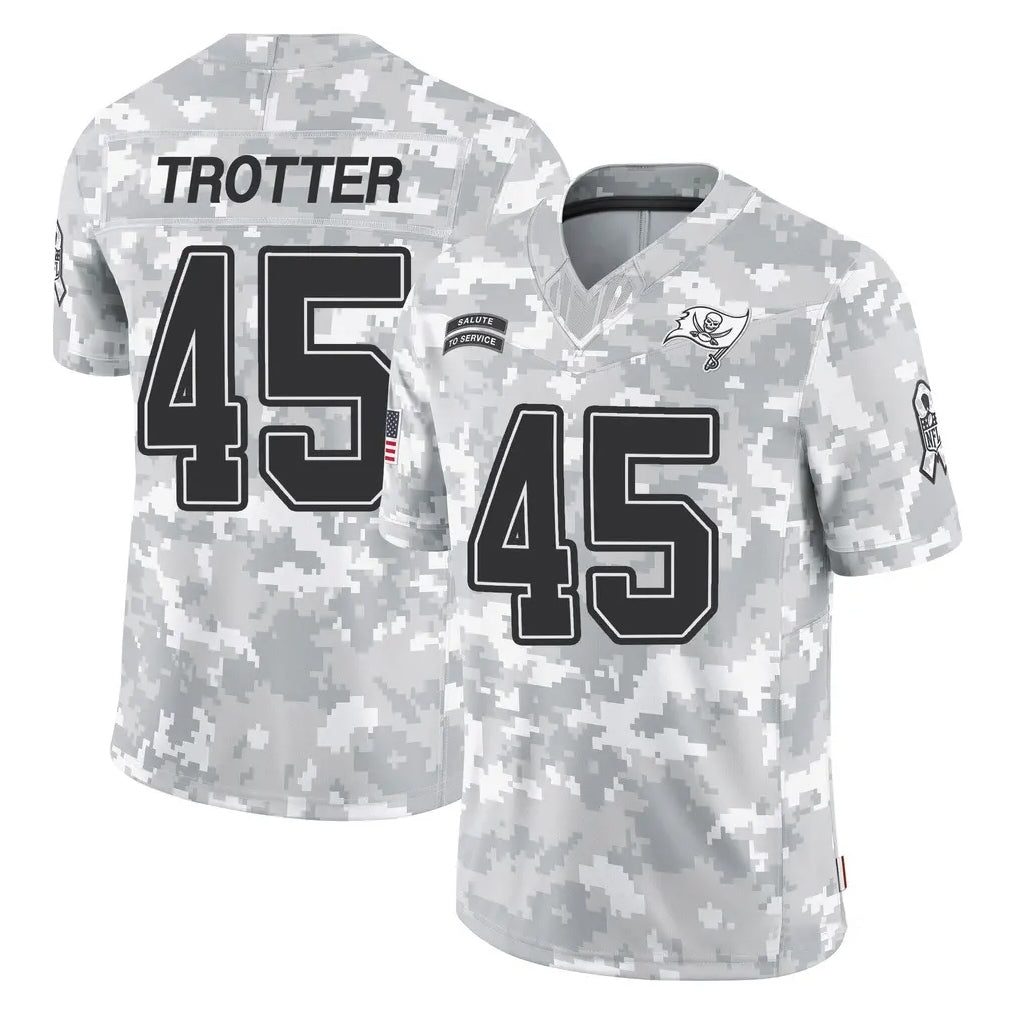 Parkc TB.Buccaneers #45 Josiah Trotter Player Arctic Camo Limited Salute To Service Home Game Stitched Jerseys