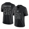 Parkc TB.Buccaneers #45 Josiah Trotter Player Black Reflective Limited Home Game Stitched Jerseys