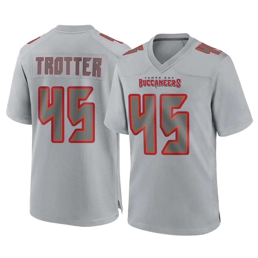 Parkc TB.Buccaneers #45 Josiah Trotter Player Gray Atmosphere Fashion Home Game Stitched Jerseys