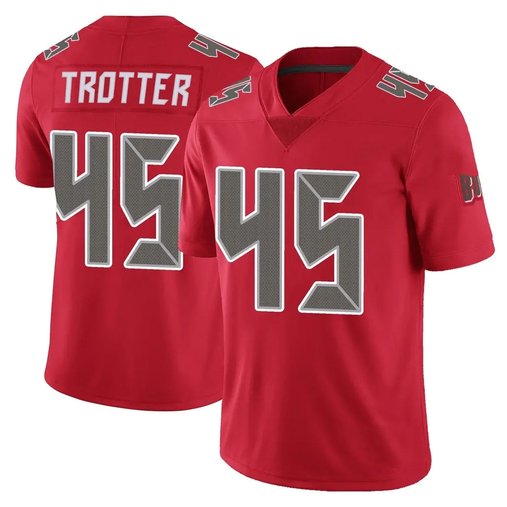 Parkc TB.Buccaneers #45 Josiah Trotter Player Red Limited Color Rush Home Game Stitched Jerseys