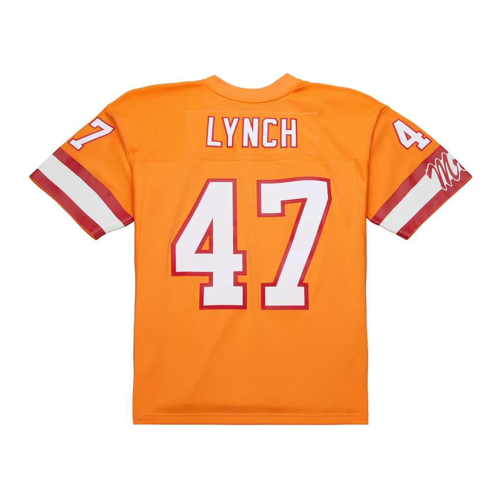 Parkc TB.Buccaneers #47 John Lynch Mitchell & Ness Orange 1993 Legacy Replica Stitched Puhic Jersey