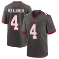 Parkc TB.Buccaneers #4 Chase McLaughlin Player Pewter Alternate Home Game Stitched Jerseys