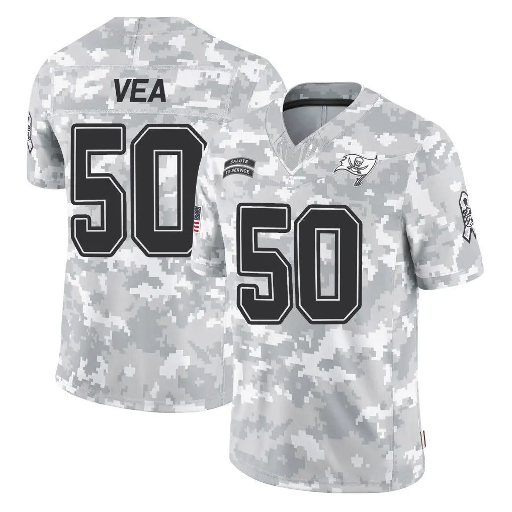 Parkc TB.Buccaneers #50 Vita Vea Player Arctic Camo Limited Salute To Service Home Game Stitched Jerseys