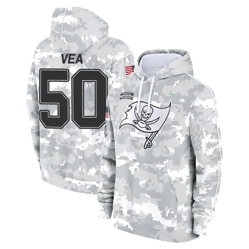 Parkc TB.Buccaneers #50 Vita Vea Player Arctic Camo Limited Salute to Service Pullover Hoodies Game Stitched Jerseys