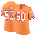 Parkc TB.Buccaneers #50 Vita Vea Player Orange Throwback Home Game Stitched Jerseys