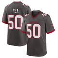 Parkc TB.Buccaneers #50 Vita Vea Player Pewter Alternate Home Game Stitched Jerseys