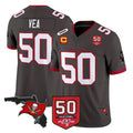 Parkc TB.Buccaneers #50 Vita Vea Player Pewter Limited 2026 Season Vapor F.U.S.E. Home Game Stitched Jerseys