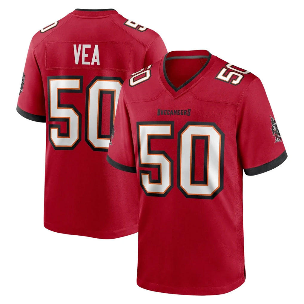 Parkc TB.Buccaneers #50 Vita Vea Player Red Home Game Stitched Jerseys