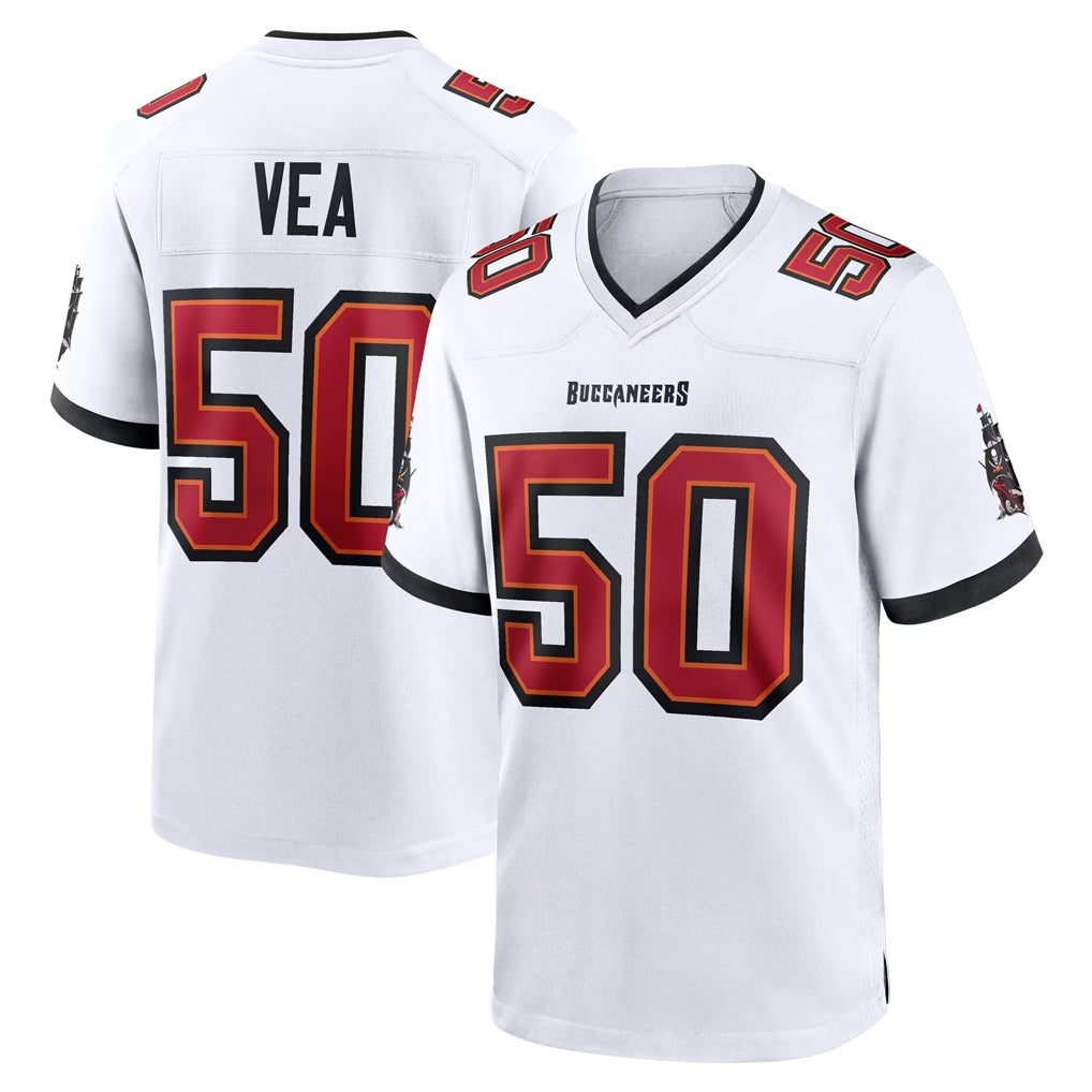 Parkc TB.Buccaneers #50 Vita Vea Player White Home Game Stitched Jerseys