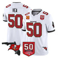Parkc TB.Buccaneers #50 Vita Vea Player White Limited 2026 Season Vapor F.U.S.E. Home Game Stitched Jerseys