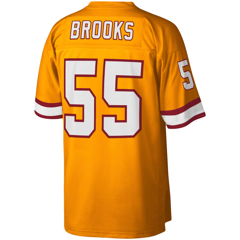 Parkc TB.Buccaneers #55 Derrick Brooks Mitchell & Ness Orange Big & Tall 1995 Legacy Retired Player Jersey
