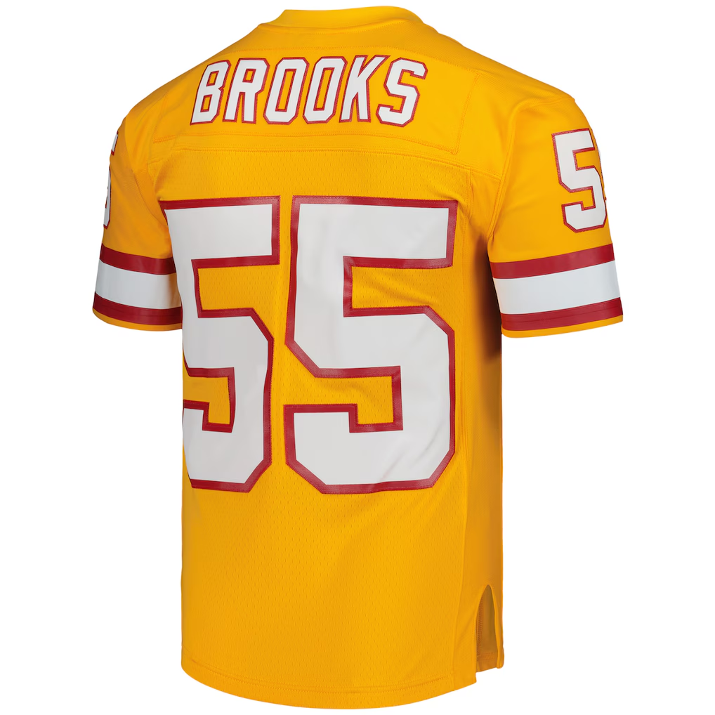 Parkc TB.Buccaneers #55 Derrick Brooks Mitchell & Ness Orange Legacy Replica Stitched Puhic Jersey