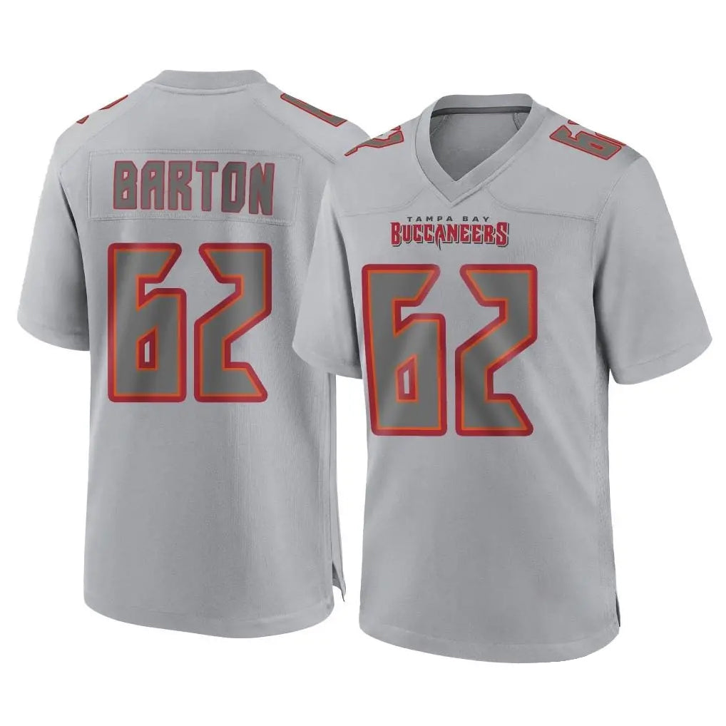 Parkc TB.Buccaneers #62 Graham Barton Player Gray Atmosphere Fashion Home Game Stitched Jerseys