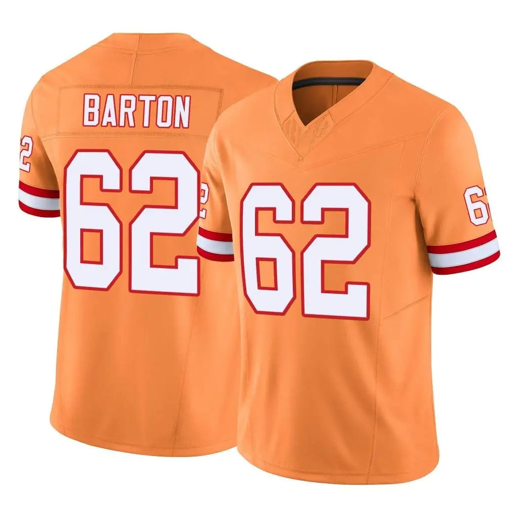 Parkc TB.Buccaneers #62 Graham Barton Player Orange Limited Vapor F.U.S.E. Home Game Stitched Jerseys