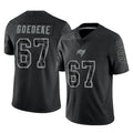 Parkc TB.Buccaneers #67 Luke Goedeke Player Black Reflective Limited Home Game Stitched Jerseys