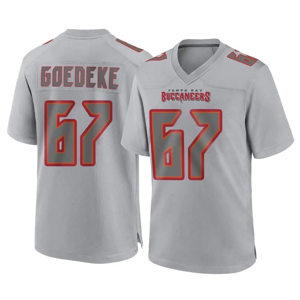 Parkc TB.Buccaneers #67 Luke Goedeke Player Gray Atmosphere Fashion Home Game Stitched Jerseys
