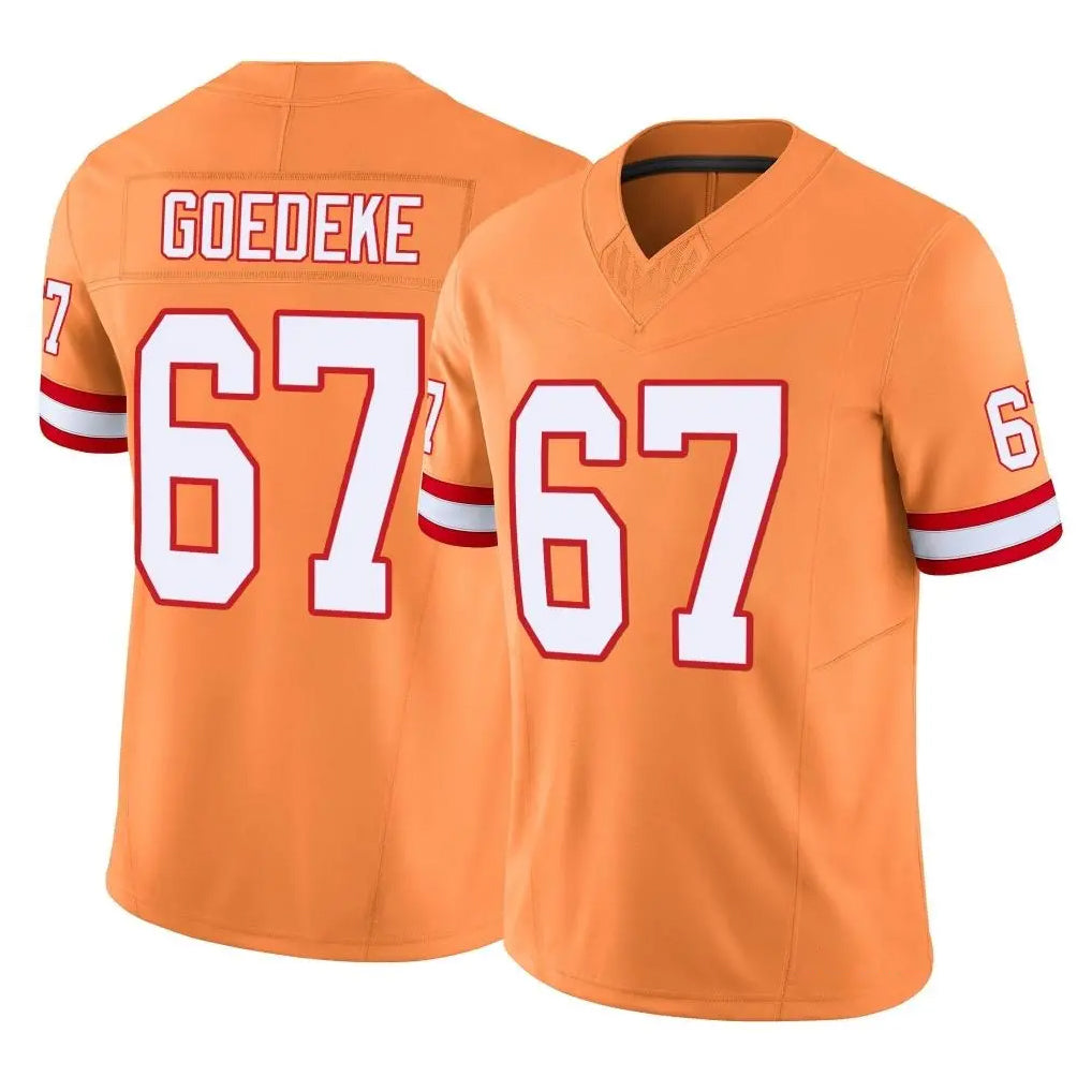 Parkc TB.Buccaneers #67 Luke Goedeke Player Orange Limited Vapor F.U.S.E. Home Game Stitched Jerseys