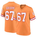 Parkc TB.Buccaneers #67 Luke Goedeke Player Orange Throwback Home Game Stitched Jerseys