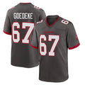 Parkc TB.Buccaneers #67 Luke Goedeke Player Pewter Alternate Home Game Stitched Jerseys