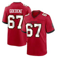 Parkc TB.Buccaneers #67 Luke Goedeke Player Red Home Game Stitched Jerseys