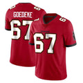 Parkc TB.Buccaneers #67 Luke Goedeke Player Red Limited Vapor Home Game Stitched Jerseys