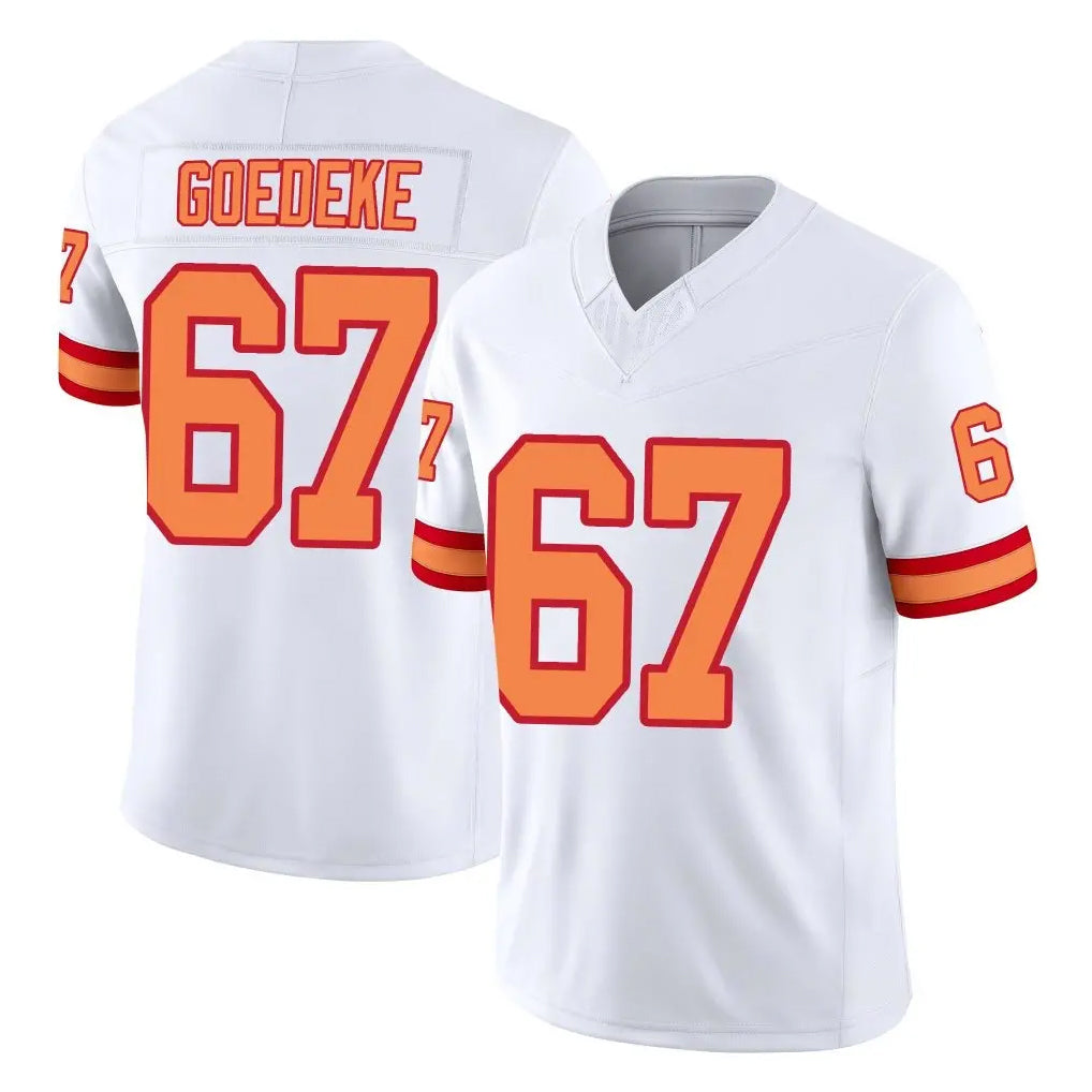Parkc TB.Buccaneers #67 Luke Goedeke Player White Limited '76 Vapor F.U.S.E. Home Game Stitched Jerseys