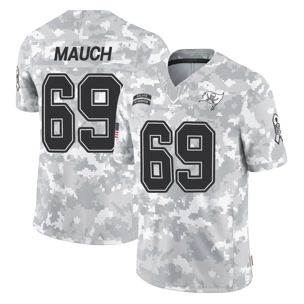 Parkc TB.Buccaneers #69 Cody Mauch Player Arctic Camo Limited Salute To Service Home Game Stitched Jerseys