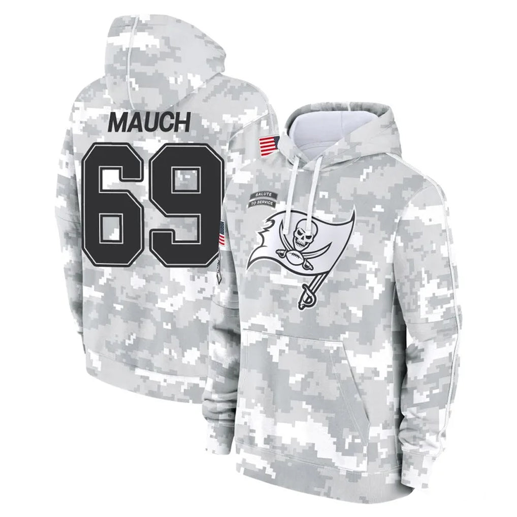 Parkc TB.Buccaneers #69 Cody Mauch Player Arctic Camo Limited Salute to Service Pullover Hoodies Game Stitched Jerseys