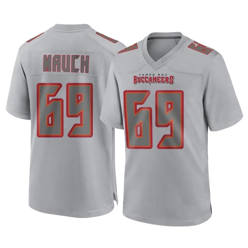 Parkc TB.Buccaneers #69 Cody Mauch Player Gray Atmosphere Fashion Home Game Stitched Jerseys